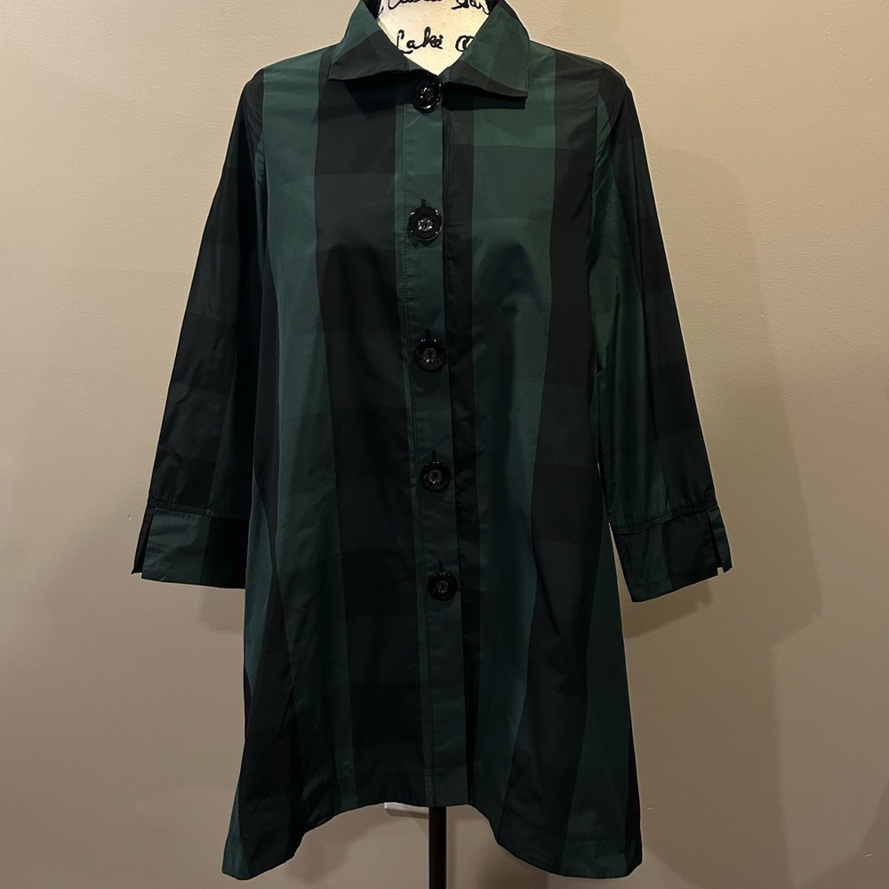 Ic Collection Plaid Button Front Jacket - image 6